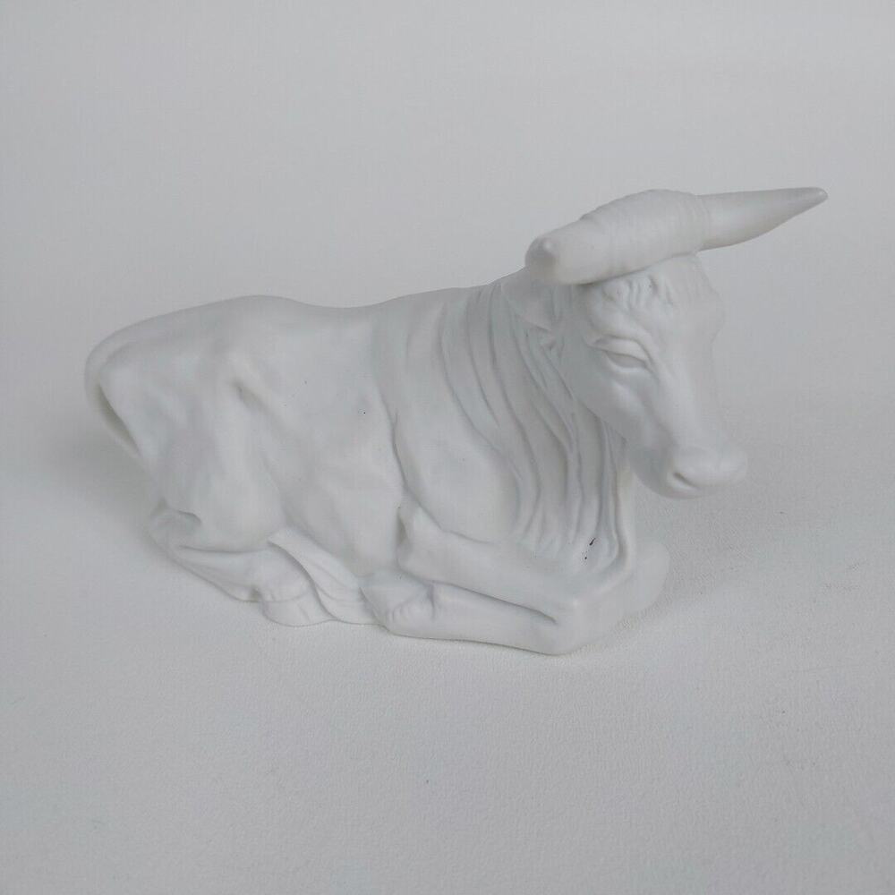 Vintage Homco Ox Bull Nativity Replacement Piece White Bisque #5621 Retired